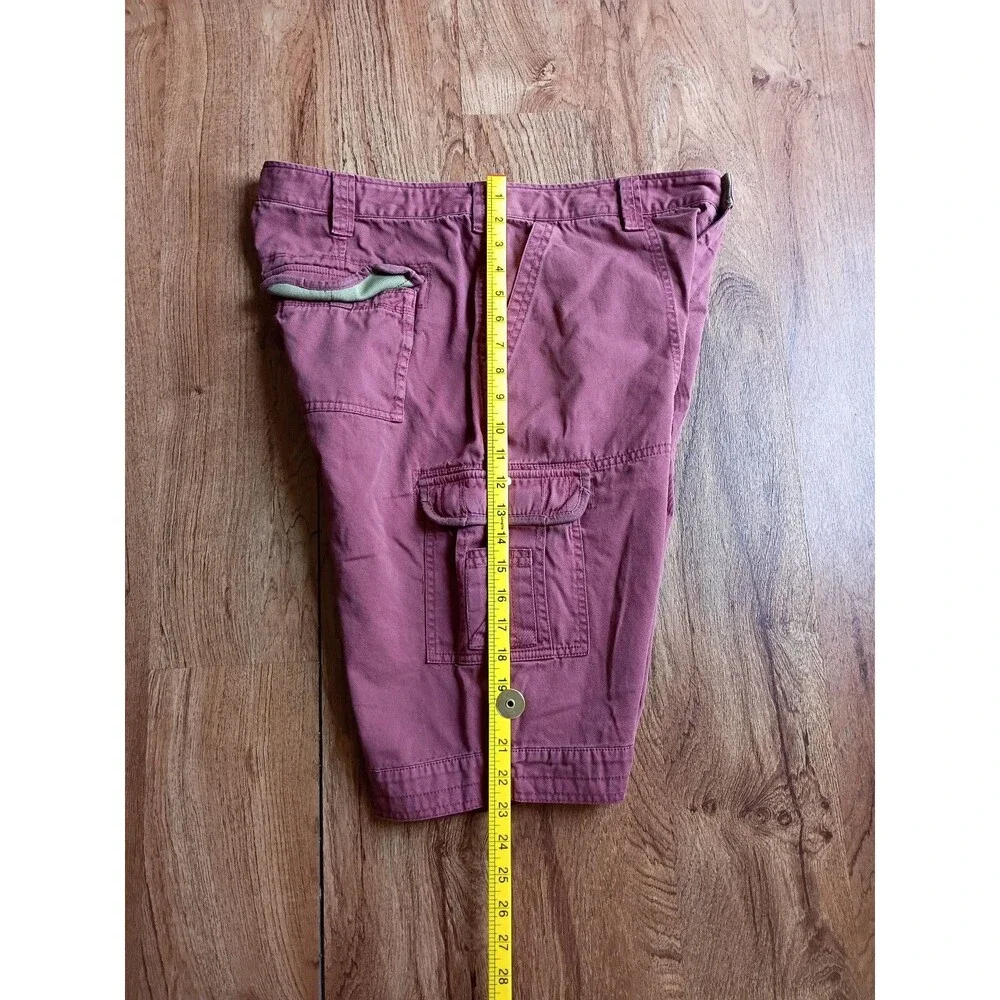 Carbon2Cobalt Cargo Shorts Men's 36 Faded Red